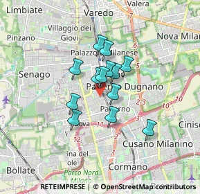 Mappa Via A. La Marmora, 20037 Paderno Dugnano MI, Italia (1.11769)