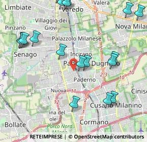 Mappa Via A. La Marmora, 20037 Paderno Dugnano MI, Italia (2.57778)