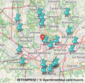 Mappa Via A. La Marmora, 20037 Paderno Dugnano MI, Italia (9.1785)