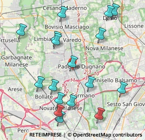 Mappa Via A. La Marmora, 20037 Paderno Dugnano MI, Italia (4.65471)