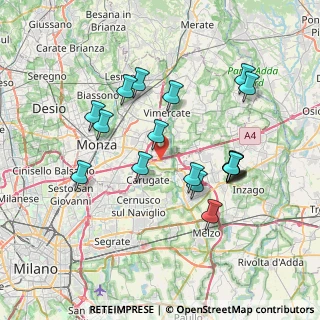 Mappa Viale delle Industrie, 20041 Agrate Brianza MB, Italia (7.09944)