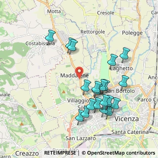Mappa Via Rolle, 36100 Vicenza VI, Italia (1.9705)