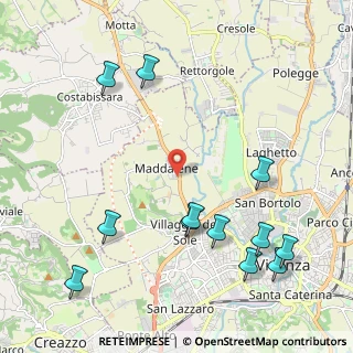 Mappa Via Rolle, 36100 Vicenza VI, Italia (2.58167)