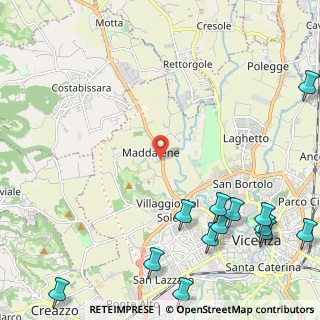 Mappa Via Rolle, 36100 Vicenza VI, Italia (3.34923)