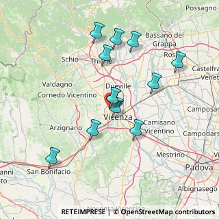 Mappa Via Rolle, 36100 Vicenza VI, Italia (13.53917)