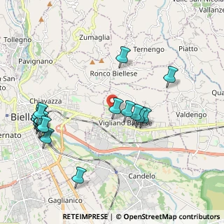 Mappa Via per Chiavazza, 13856 Vigliano Biellese BI, Italia (2.24941)