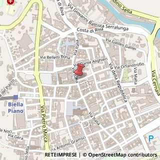 Mappa Via Italia, 54/D, 13900 Biella, Biella (Piemonte)