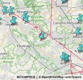 Mappa Via Don Antonio Cavallotti, 20014 Nerviano MI, Italia (6.44471)