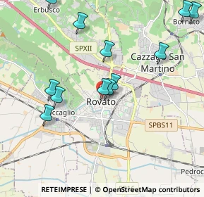 Mappa Via Castello, 25038 Rovato BS, Italia (2.155)