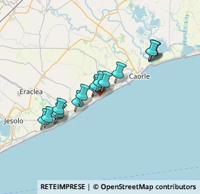 Mappa Viale Alberoni, 30021 Caorle VE, Italia (5.78867)