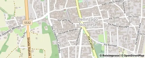 Mappa Bellinzago Novarese
