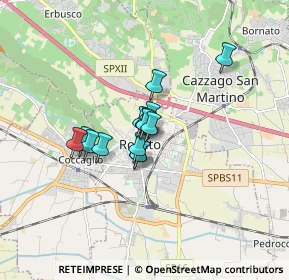 Mappa Piazza Montebello, 25038 Rovato BS, Italia (0.98)