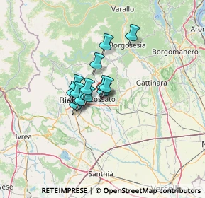Mappa Vicino pizzeria la bussola, 13836 Cossato BI, Italia (7.65357)