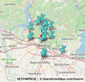 Mappa Via della Pendolina, 25127 Brescia BS, Italia (8.97067)