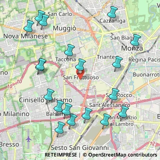 Mappa Via Alfonso Marelli, 20900 Monza MB, Italia (2.56737)
