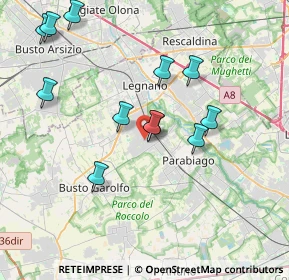 Mappa Via Asiago, 20039 Canegrate MI, Italia (3.84417)