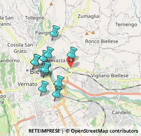 Mappa Via Armando Diaz, 13900 Biella BI, Italia (1.65333)