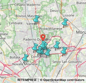 Mappa Via Cardinale Luigi, 20037 Paderno Dugnano MI, Italia (3.18455)