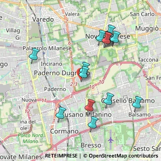 Mappa Via Cardinale Luigi, 20037 Paderno Dugnano MI, Italia (2.07929)