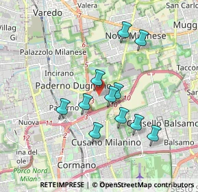 Mappa Via Cardinale Luigi, 20037 Paderno Dugnano MI, Italia (1.55364)