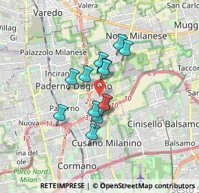 Mappa Via Cardinale Luigi, 20037 Paderno Dugnano MI, Italia (1.17385)