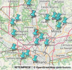 Mappa Via Rotondi Gaspare, 20037 Paderno Dugnano MI, Italia (9.07)