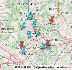 Mappa Via Gaspare Rotondi, 20037 Paderno Dugnano MI, Italia (3.22083)