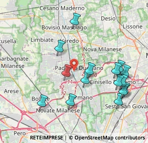 Mappa Via Rotondi Gaspare, 20037 Paderno Dugnano MI, Italia (4.19067)