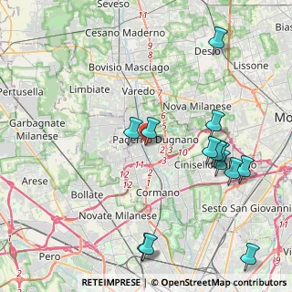Mappa Via Gaspare Rotondi, 20037 Paderno Dugnano MI, Italia (5.11143)