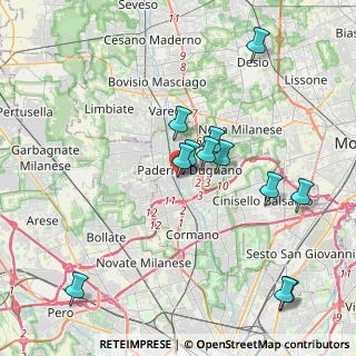 Mappa Via XXV Aprile, 20037 Paderno Dugnano MI, Italia (3.99333)