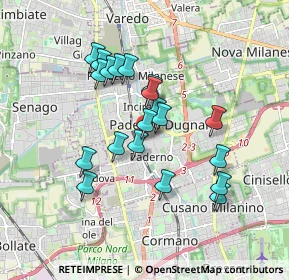 Mappa Via Gaspare Rotondi, 20037 Paderno Dugnano MI, Italia (1.534)