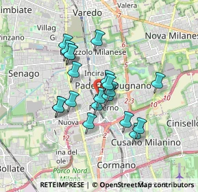 Mappa Via Rotondi Gaspare, 20037 Paderno Dugnano MI, Italia (1.4125)