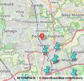 Mappa Via Rotondi Gaspare, 20037 Paderno Dugnano MI, Italia (3.36909)
