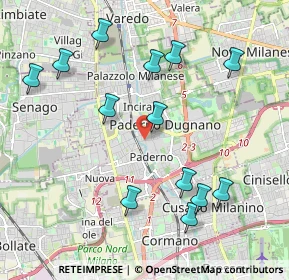 Mappa Via Rotondi Gaspare, 20037 Paderno Dugnano MI, Italia (2.18462)