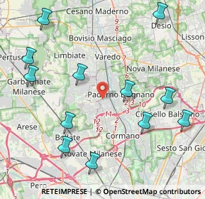 Mappa Via Guido Rossa, 20037 Paderno Dugnano MI, Italia (4.98333)