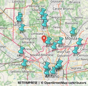 Mappa Via Guido Rossa, 20037 Paderno Dugnano MI, Italia (9.232)