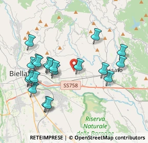 Mappa Via Molinelle, 13855 Valdengo BI, Italia (3.981)