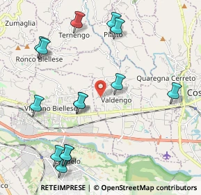 Mappa Via Molinelle, 13855 Valdengo BI, Italia (2.42571)