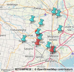 Mappa VE IT, 30037 Scorzè VE, Italia (6.75333)