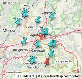 Mappa E64, 20864 Agrate Brianza MB, Italia (3.63467)