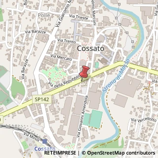 Mappa Via Mazzini Giuseppe, 18, 13836 Cossato, Biella (Piemonte)