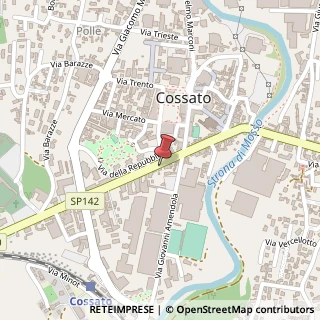 Mappa Via Giuseppe Mazzini, 16, 13836 Cossato, Biella (Piemonte)