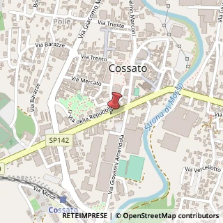Mappa Via Giuseppe Mazzini,  19, 13836 Cossato, Biella (Piemonte)