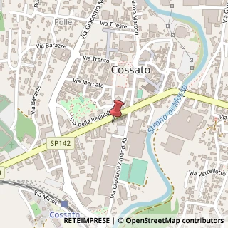 Mappa Via Mazzini Giuseppe, 4, 13836 Cossato, Biella (Piemonte)