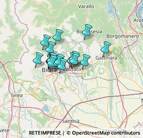 Mappa Via Mazzini Giuseppe, 13836 Cossato BI, Italia (8.826)