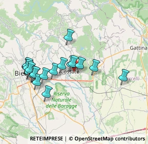 Mappa Via Martiri Libertà, 13836 Cossato BI, Italia (7.1895)