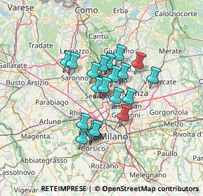 Mappa Via Alfonso Alfani, 20037 Paderno Dugnano MI, Italia (9.676)