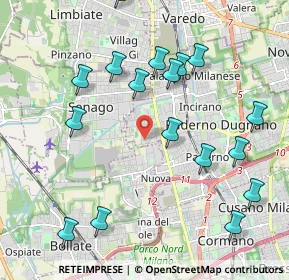 Mappa Via Alfonso Alfani, 20037 Paderno Dugnano MI, Italia (2.28)