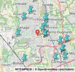 Mappa Via Alfonso Alfani, 20037 Paderno Dugnano MI, Italia (2.2575)
