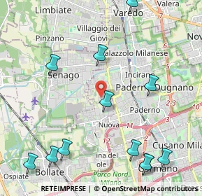 Mappa Via Alfonso Alfani, 20037 Paderno Dugnano MI, Italia (2.71167)